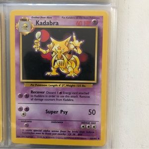 1990’s rare vintage Kadabra Pokémon card 32/102